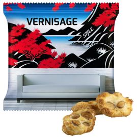 Japanska mandelkex med tryck, ca. 20g, maxipåse produktbild