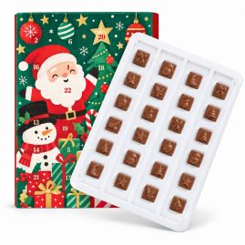 Chokladkalender med tryck rPET-tråg Mini produktbild