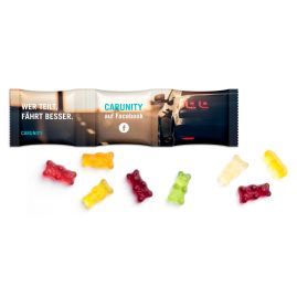 Godispåse med tryck Tripple Treat – gelégodisnallar i 3 påsar produktbild