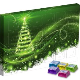 Adventskalender Midi med eget tryck Ischoklad produktbild