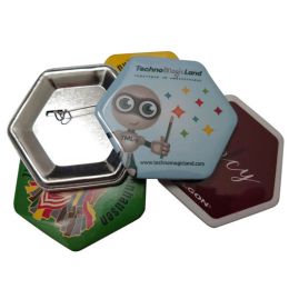 Kampanjknapp Hexagon produktbild